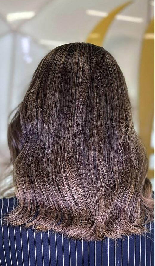 Colour correction after extensions at PhiStudio Dubai