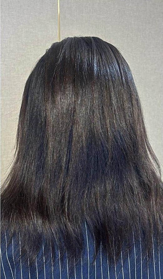 Colour correction before extensions at PhiStudio Dubai