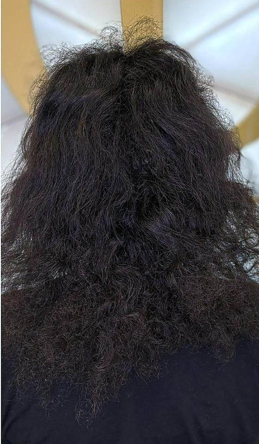 Curls to waves before extensions at PhiStudio Dubai