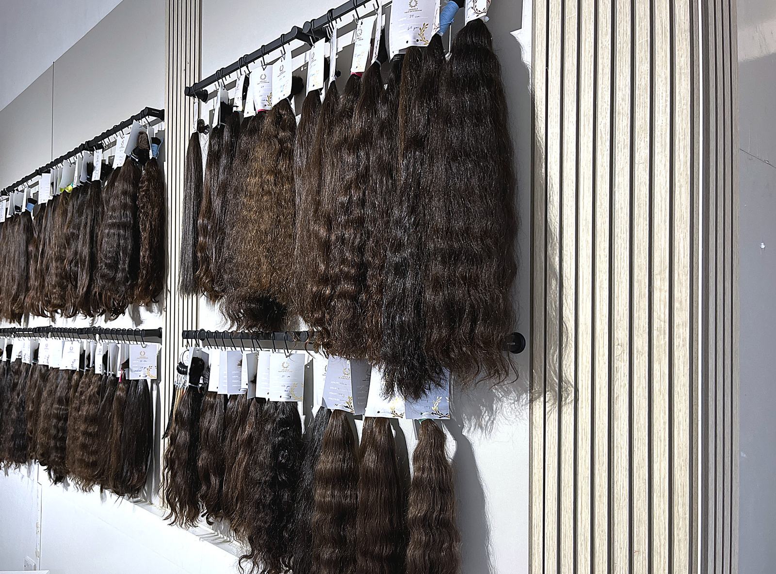 Extension hair stock at PhiStudio Dubai